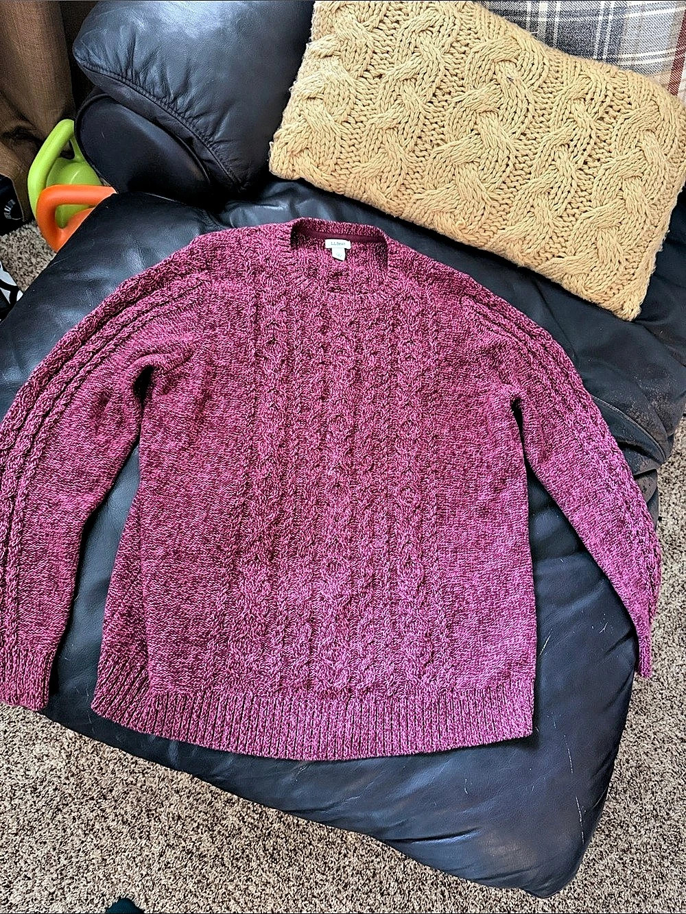 L.L.Bean The Original Double L Sweater Cable Crewneck Cable Crewneck Sweater